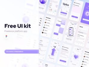 figma freelance app UI kit