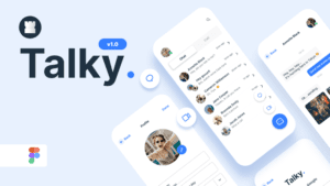 figma messaging mobile talky UI
