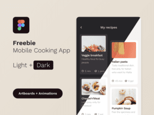 figma free cooking mobile app
