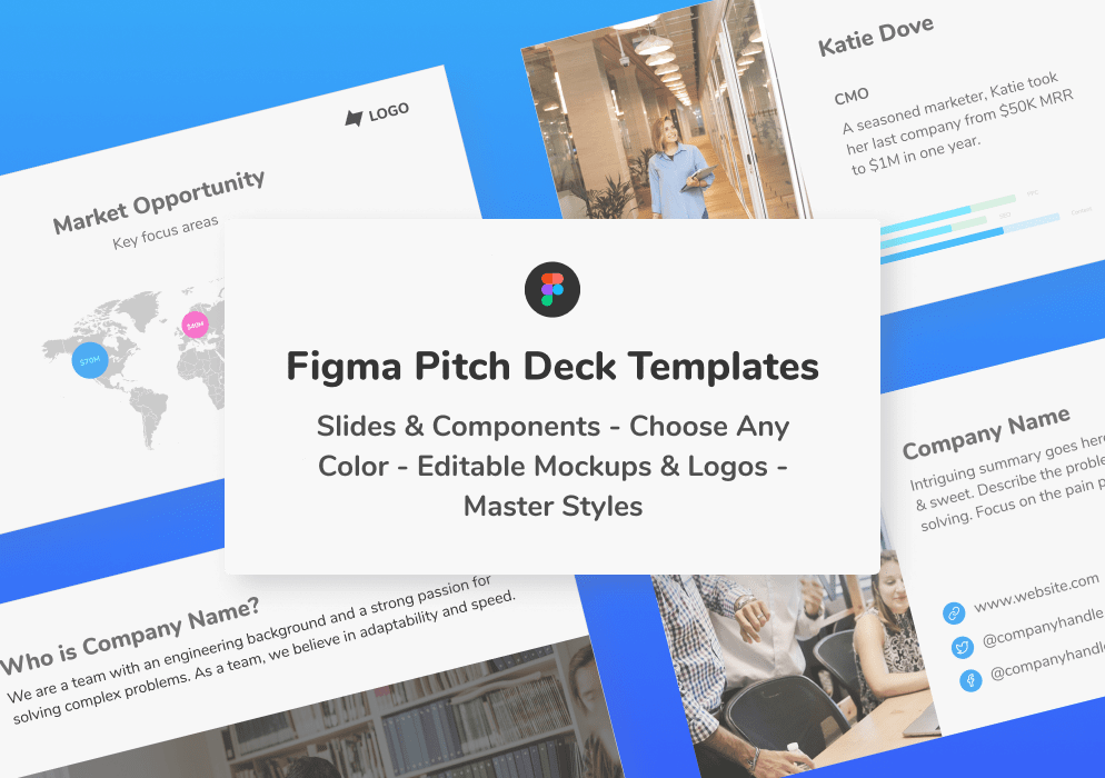 figma pitch deck template presentation slides