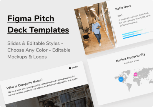 figma pitch deck templates investor presentation slides