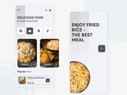 Figma mobile app ui food delivery