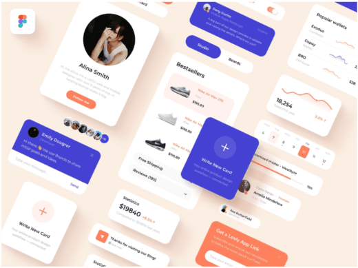 Figma App User Interface Elements