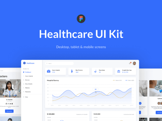 healthcare dashboard Figma