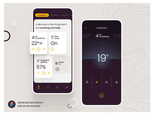 Figma Smart Animate Home App