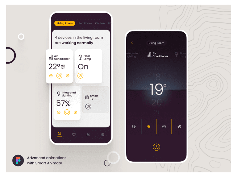 Figma Smart Animate Home App