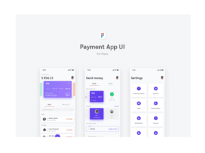 Figma iOS betalningsapp ui