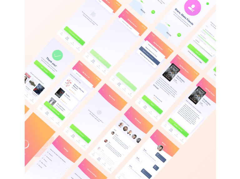 Reading App Figma Mobile UI Kit