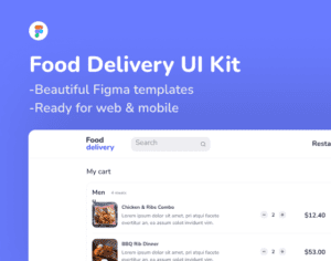 Food Delivery UI Kit Figma