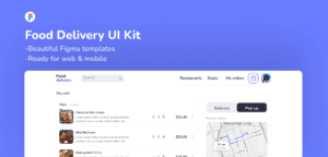 food delivery UI kit figma