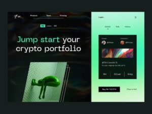 Figma FCR Crypto Home Page Design