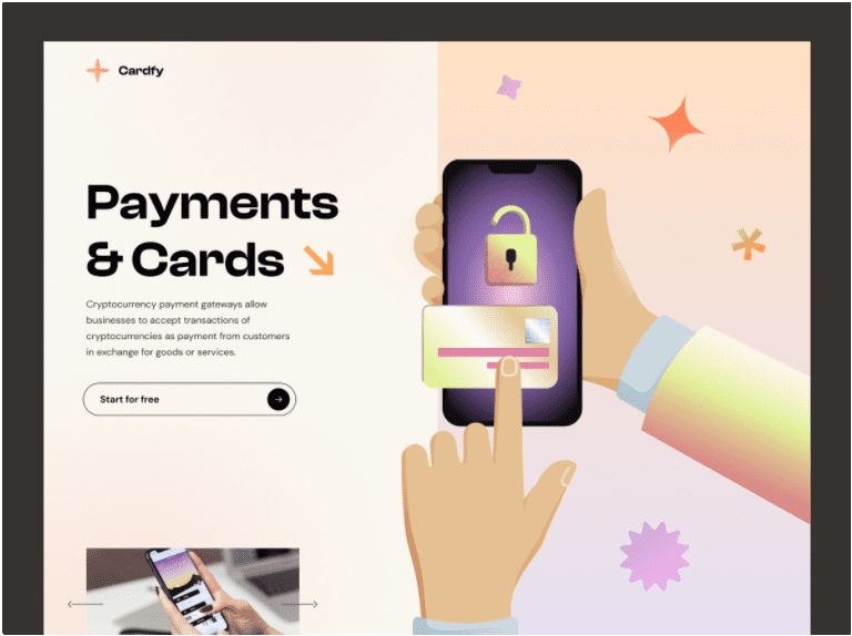 Figma Cardfy Home Page Design