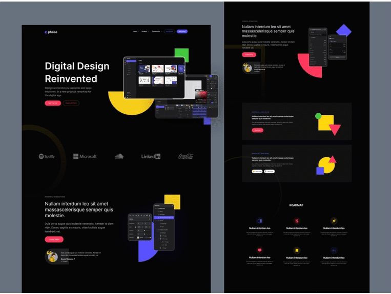 Figma Digital Design Web Application - Concept