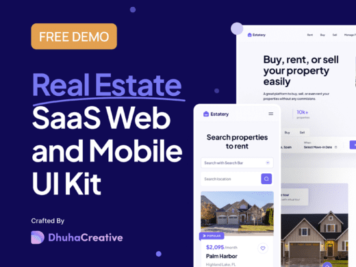 real estate UI Figma