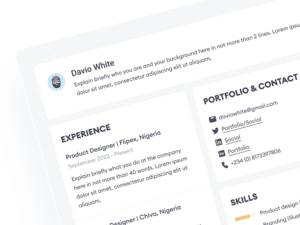 resume template