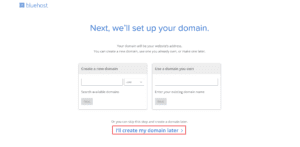 choose domain later