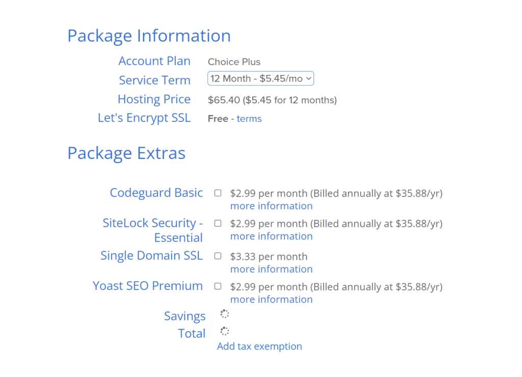 signup process