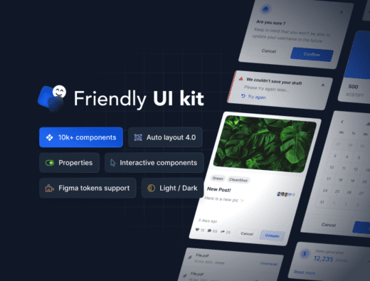 friendly UI figma design system