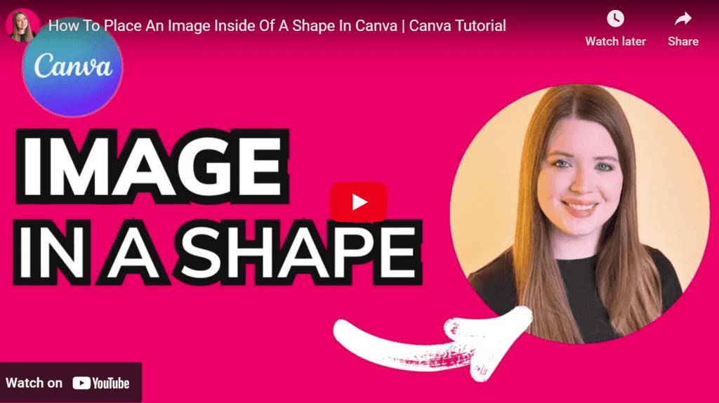 place an image inside shape Canva