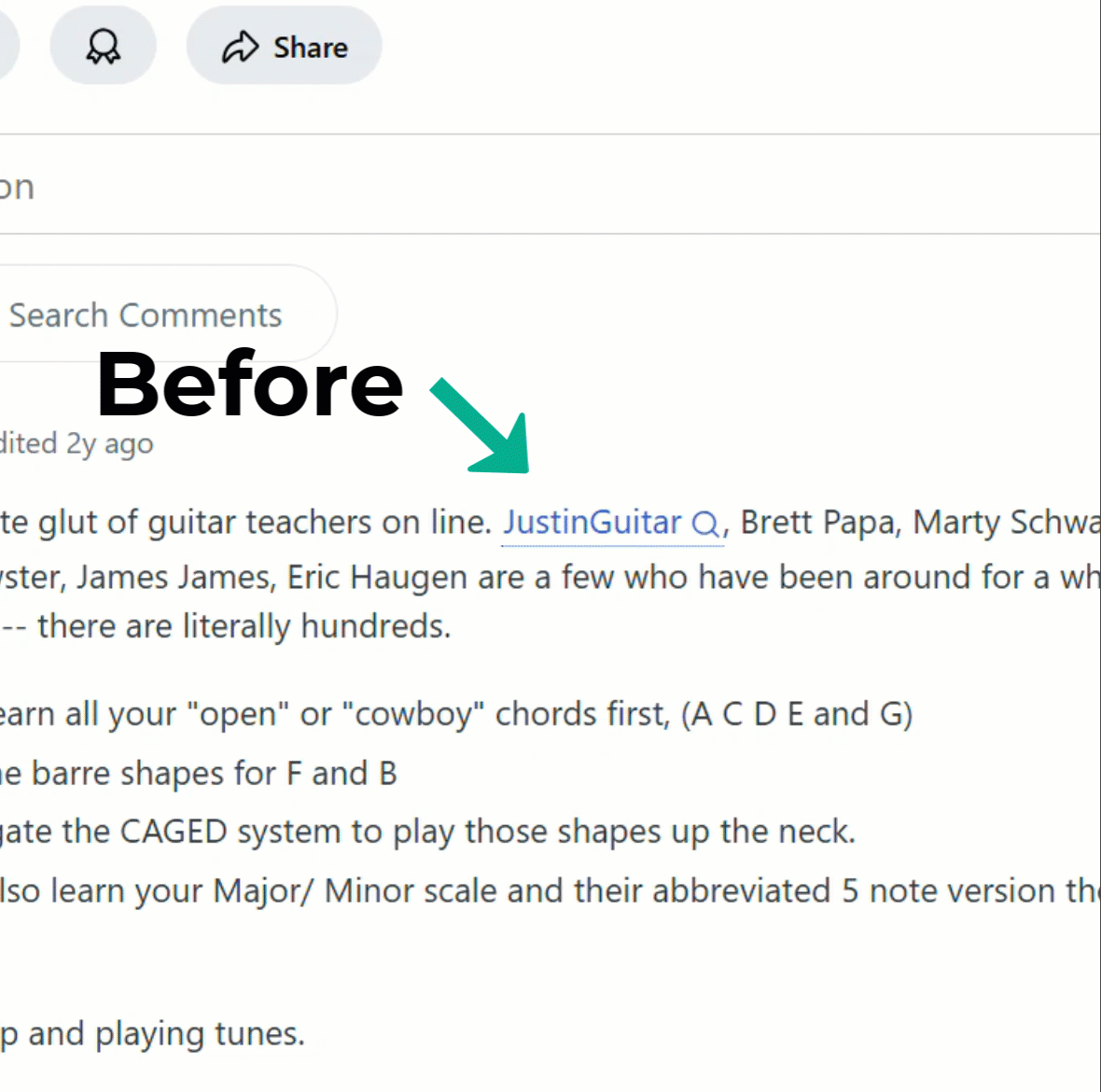 remove reddit links